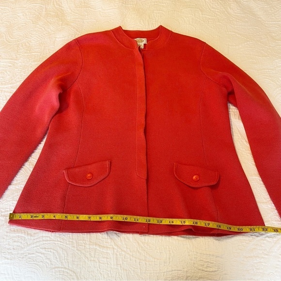 Talbots Silk Blend Button Front Cardigan Jacket - Large - Picture 9 of 12